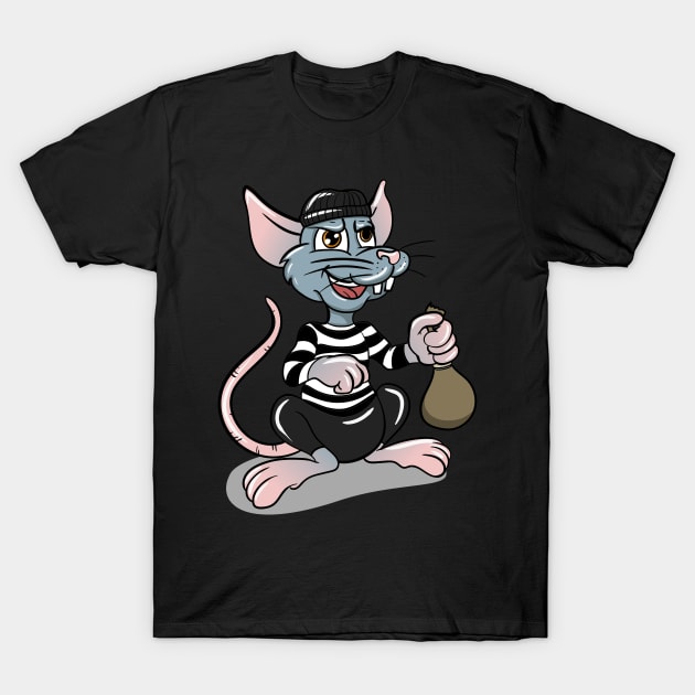 Villain Rat T-Shirt by LetsBeginDesigns